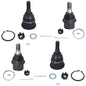 Detroit Axle - 2WD Front 4pc Ball Joints for Dodge Ram 1500 2500 3500, 4 Upper and Lower Ball Joints Replacement