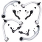 Detroit Axle - 8pc Front End Suspension Kit for 03-07 Infiniti G35, 03-09 Nissan 350Z, 4 Lower Rearward & Upper Control Arms 2 O