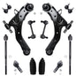 Detroit Axle - Front 12pc Suspension Kit for 01-06 Hyundai Elantra 2001 2002 2003 2004 2005 2006, 2 Lower Control Arms w/Ball Jo