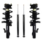 Detroit Axle - Struts Shocks for Mazda 2004-2009 3, 2006-2010 5 Complete 2 Front Ready Struts with Coil Spring Assembly 2 Rear S