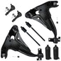 Detroit Axle - 8PC Front Lower Control Arms and Inner Outer Tie Rods w/Boots for 2002 2003 Ford Explorer - [02-03 Mercury Mounta