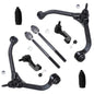 Detroit Axle - 8pc Front End Suspension Kit for 2002-2005 Jeep Liberty 2003 2004, 2 Upper Control Arms w/Ball Joints 4 Outer Inn
