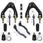 Detroit Axle - 12pc Front End Suspension Kit for 90-93 Honda Accord, Upper Control Arms Lower Ball Joints Tie Rods Sway Bars Boo