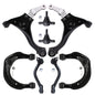 Detroit Axle - 8PC Front Upper and Lower Control Arms w/Ball Joints and Outer Tie Rods Replacement for 2006 2007 2008 Hyundai So