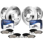 Detroit Axle - Brake Kits for 2000 2001 2002 2003 2004 2005 Buick LeSabre, Front Rear Disc Brake Rotors Ceramic Brake Pads w/Har