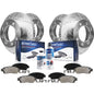Detroit Axle - Brake Kit for Chevy GMC 2006-2016 Express Savana 2500, 2003-2020 Express Savana 3500, Front Rear Drilled Slotted