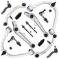 Detroit Axle - 14pc RWD Front End Kit for 2003-2004 INFINITI G35 Nissan 350Z, 2 Upper Control Arms 4 Lower Forward Rearward Cont