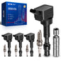 KAX Set of 4 Ignition Coil Pack & Iridium Spark Plugs w/Tool for Kia 2018 DI, Forte Koup 2017 2.0L, Hyundai 2015 Elantra 2.0L, U
