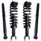 Detroit Axle - 4WD Struts Shocks for 2006 2007 2008 Dodge Ram 1500 Complete 2 Front Struts with Coil Spring 2 Rear Shock Absorbe