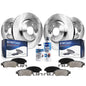 Detroit Axle - 5 Lugs Brake Kit for 2008-2013 Nissan Rogue 2014-2015 Rogue Select Disc Brake Rotors Ceramic Pads Replacement Fro