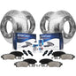 Detroit Axle - Brake Kit for Chevy Express 2500 3500 Drilled & Slotted Brake Rotors and Ceramic Brakes Pads Replacement: 12.80 i