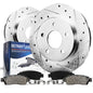 Detroit Axle - Rear Brake Kit for 2009-2019 Ford Flex, 2011-2019 Explorer, 2010-2019 Taurus, 2009-2012 Lincoln MKS, 2011-2012 MK