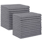 HOMEXCEL Grey Microfiber Cleaning Cloth, 24 Pack Absorbent Cleaning Rags, Lint-Free, Streak-Free Cleaning Towels for Car Kitchen