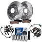 Detroit Axle - 2WD Front Wheel Bearing Hubs Brake Kit for Chevrolet Silverado Avalanche Express Suburban 1500 GMC Safari Yukon,
